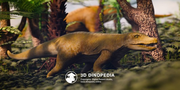 Triassic period Saurosuchus 3D Dinopedia