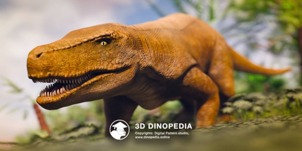Triassic period Saurosuchus 3D Dinopedia