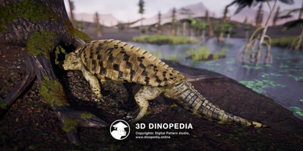 Cretaceous period Armadillosuchus 3D Dinopedia