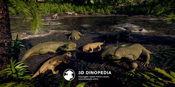 Triassic period Hyperodapedon 3D Dinopedia