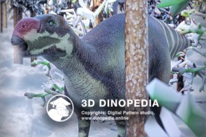 Cretaceous period Muttaburrasaurus 3D Dinopedia