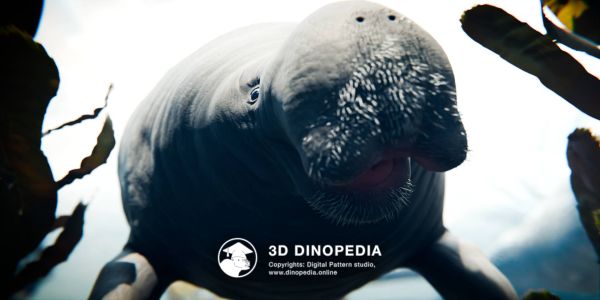 Quaternary period Hydrodamalis gigas 3D Dinopedia