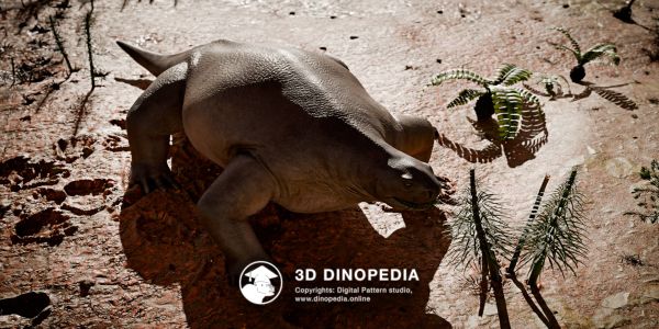 Пермский период Котилоринх 3D Dinopedia