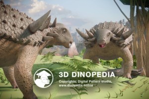 Cretaceous period Sauropelta 3D Dinopedia