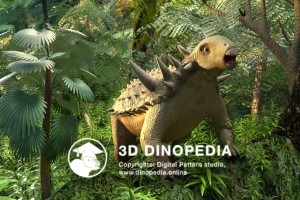 Cretaceous period Sauropelta 3D Dinopedia