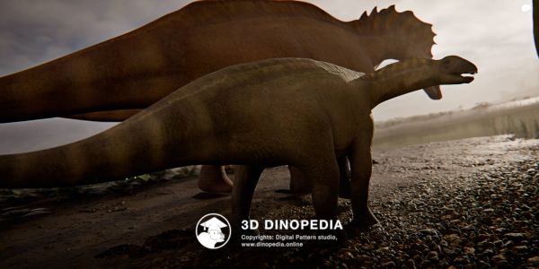 Período Cretácico Bajadasaurio 3D Dinopedia