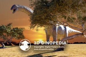 Cretaceous period Argentinosaurus 3D Dinopedia