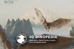 Cretaceous period Pteranodon 3D Dinopedia