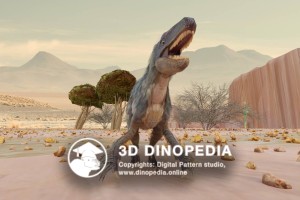 Cretaceous period Velociraptor 3D Dinopedia