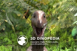 Cretaceous period Struthiomimus 3D Dinopedia