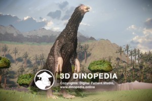 Cretaceous period Therizinosaurus 3D Dinopedia