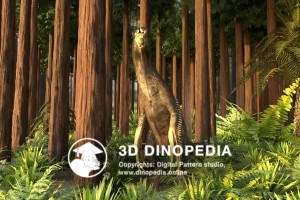 Cretaceous period Therizinosaurus 3D Dinopedia