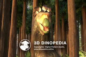 Cretaceous period Therizinosaurus 3D Dinopedia