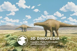 Cretaceous period Saltasaurus 3D Dinopedia