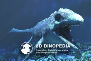 Cretaceous period Mosasaurus 3D Dinopedia