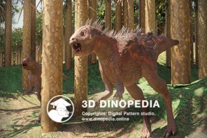 Jurassic period Heterodontosaurus 3D Dinopedia