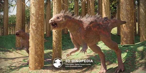 Jurassic period Heterodontosaurus 3D Dinopedia