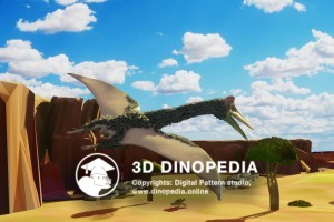 Cretaceous period Quetzalcoatlus 3D Dinopedia