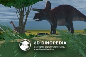 Cretaceous period Triceratops 3D Dinopedia