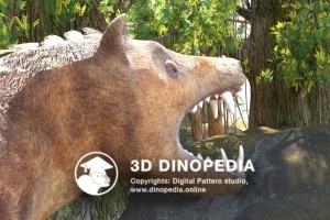 Paleogene period Andrewsarchus 3D Dinopedia