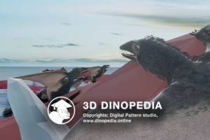 Triassic period Eudimorphodon 3D Dinopedia