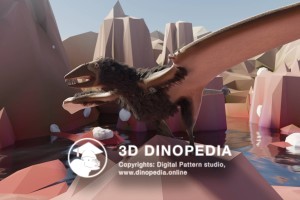 Триасовый период Эвдиморфодон 3D Dinopedia