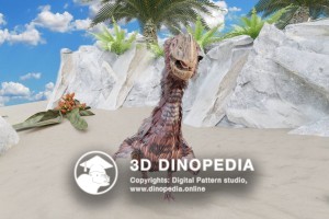 Paleogene period Gastornis 3D Dinopedia