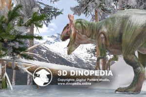 Jurassic period Cryolophosaurus 3D Dinopedia