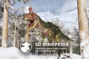 Jurassic period Cryolophosaurus 3D Dinopedia