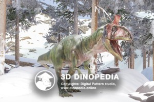 Jurassic period Cryolophosaurus 3D Dinopedia