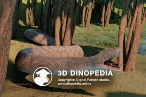 Paleogene period Titanoboa 3D Dinopedia