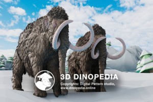 Quaternary period Mammoth 3D Dinopedia