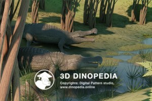 Меловой период Саркозух 3D Dinopedia