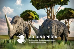 Quaternary period Elasmotherium 3D Dinopedia