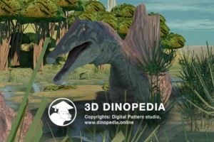 Cretaceous period Spinosaurus 3D Dinopedia