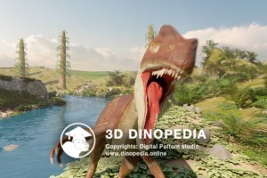 Triassic period Liliensternus 3D Dinopedia