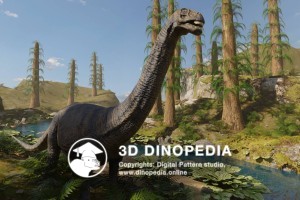 Jurassic period Apatosaurus 3D Dinopedia