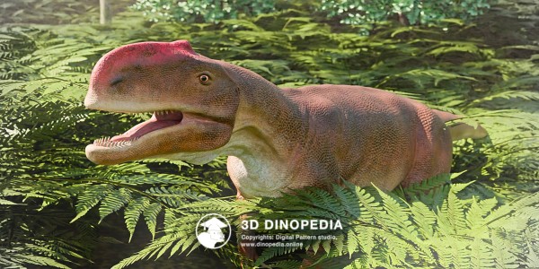 Jurassic period Monolophosaurus 3D Dinopedia