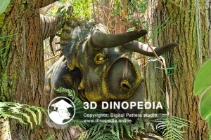 Cretaceous period Nasutoceratops 3D Dinopedia