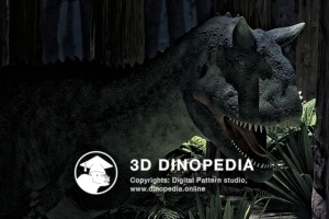 Cretaceous period Carnotaurus 3D Dinopedia