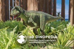 Cretaceous period Carnotaurus 3D Dinopedia