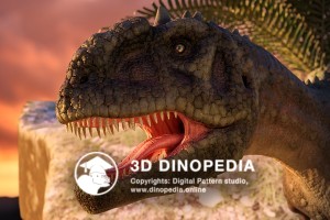 Cretaceous period Majungasaurus 3D Dinopedia