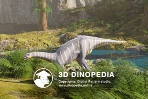 Triassic period Riojasaurus 3D Dinopedia