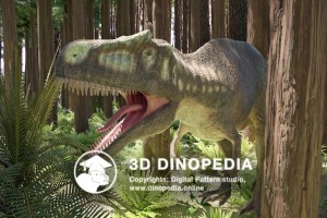 Cretaceous period Carcharodontosaurus 3D Dinopedia