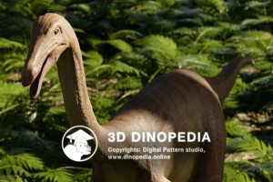 Cretaceous period Gallimimus 3D Dinopedia