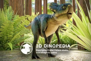 Cretaceous period Microceratus 3D Dinopedia