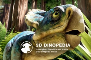 Cretaceous period Microceratus 3D Dinopedia