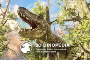 Cretaceous period Tarbosaurus 3D Dinopedia