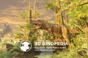 Cretaceous period Tarbosaurus 3D Dinopedia