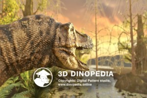 Cretaceous period Tarbosaurus 3D Dinopedia